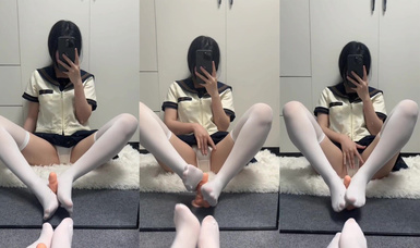 最新定製，全套情趣絲襪高跟淫語自慰彈力插 (23)
