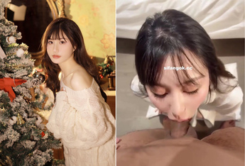 超高顏值小姐姐被男友按頭爆操嘴，你的女神別人的母狗。竟然還喝尿吞精，難以想像