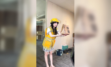 足模攝影福利【青檸映畫 】鄰家清純少女【阿慌】JK外賣員